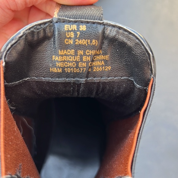 H&M black ankle boots size 7 - Picture 4 of 4